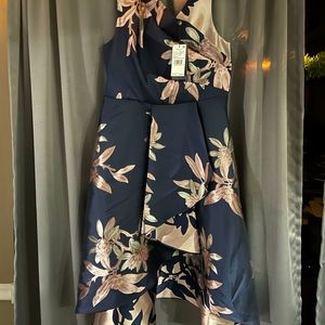 Brand new never worn navy and subtle pink